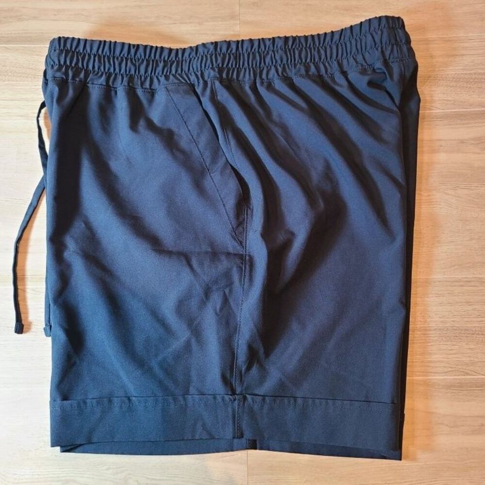 Mondetta Women’s Activewear Shorts Navy Blue Size M Regular Drawstring Athletic
